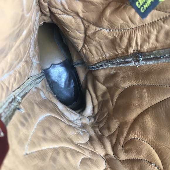 Vintage Chippewa Men’s Leather Wellington Western Cowboy Biker Soft Toe Boots 9 - Picture 9 of 11